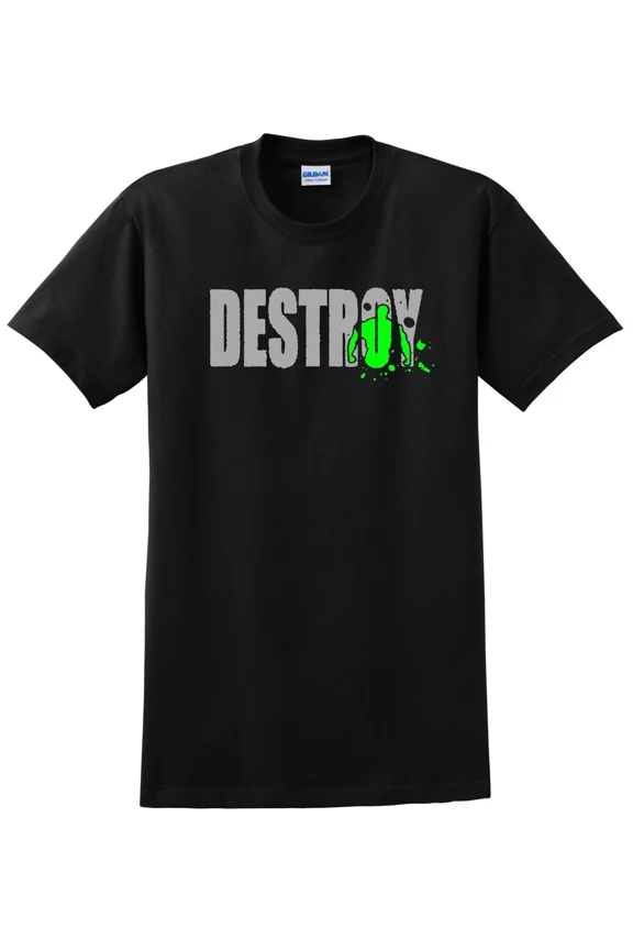 Reprint Rare DESTROY SHIRT GYM WORKOUT MOTIVATION CROSSFIT WEIGHT TRAINING FITNESS