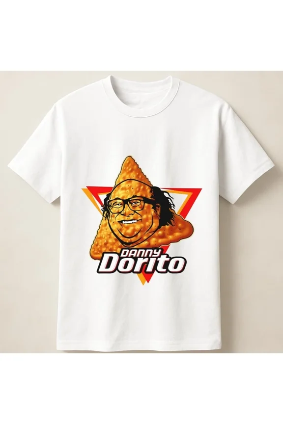 Reprint Rare Danny Dorito Graphic Parody Featuring DeVito Snack Hybrid Unisex T Shirt