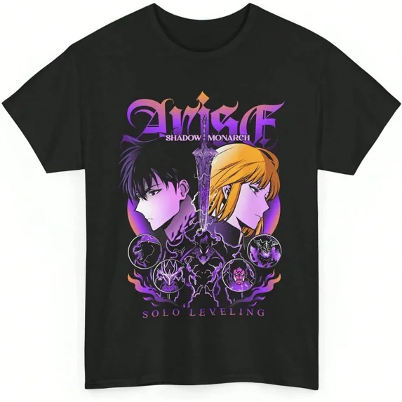 Reprint Rare De Solo Leveling Of God Sung Anime T-Shirt Unisex 12