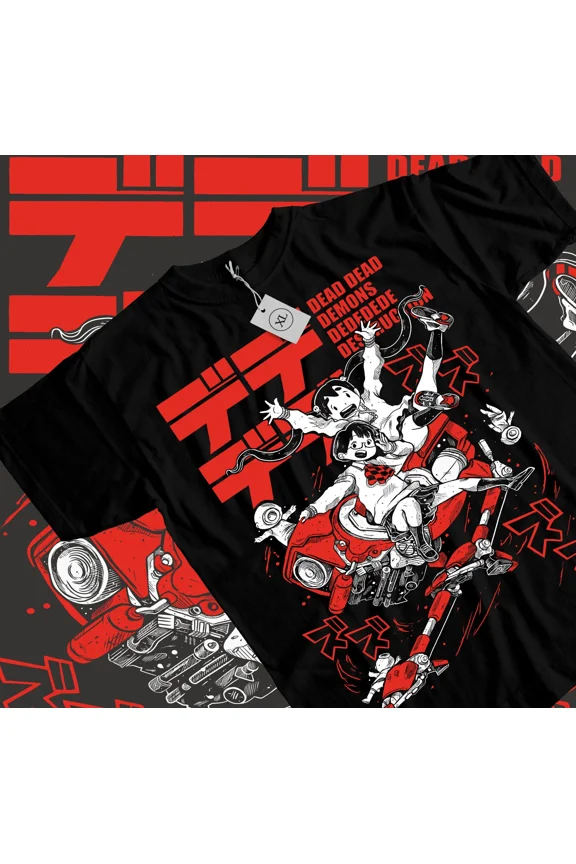 Reprint Rare Dead Dead Demons T-shirt dede Destruction T-shirt Anime Manga Inio Asano Tshirt