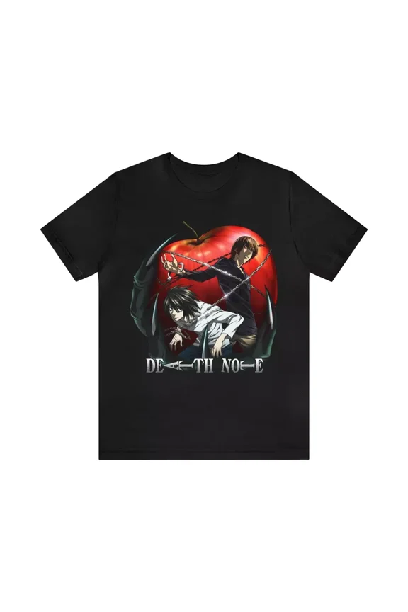Reprint Rare Death Note T-Shirt, Death Note Unisex Short Sleeve Tee