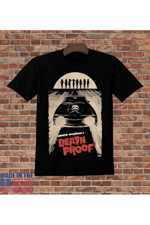Reprint Rare Death Proof Quentin Tarantino Movie Black T shirt Full Size S-5XL