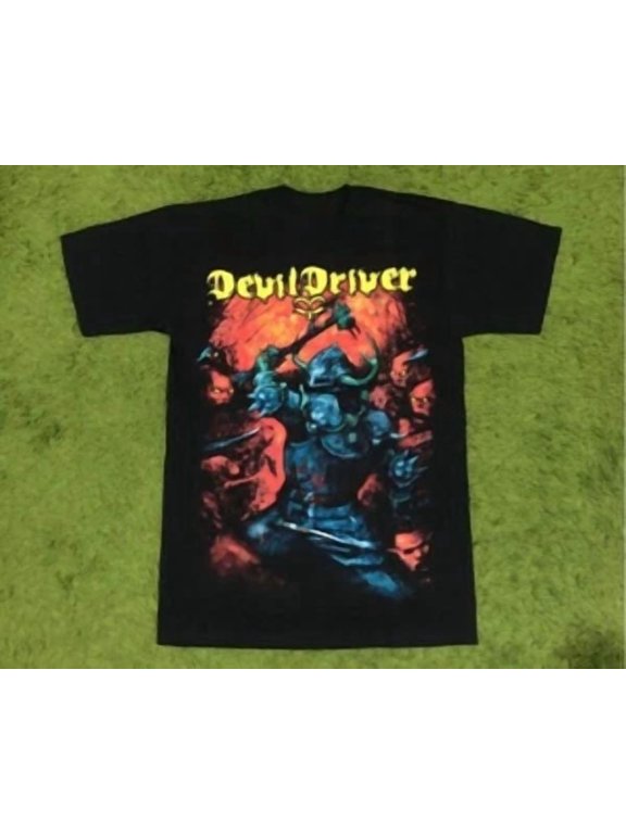 Reprint Rare Devil Driver 2010 I Love The Killing T-Shirt Cotton Black S-5XL