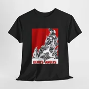 Reprint Rare Devils & Angels Biker Tee, Unisex T-Shirt, Vintage Motorcycle Retro Movie