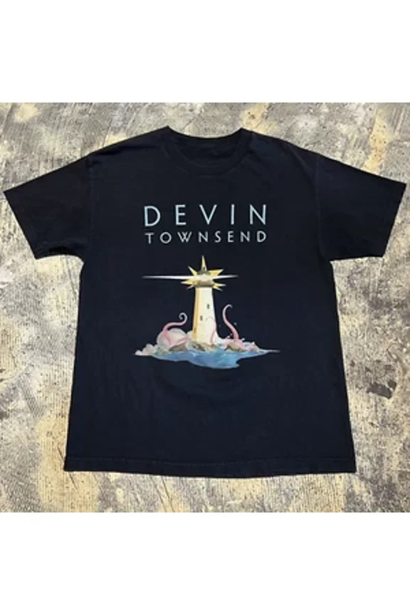 Reprint Rare Devin Townsend Lightwork European Tour 2023 Cotton T-Shirt Full Size QX671