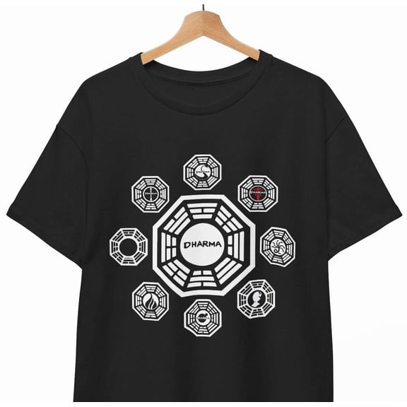 Reprint Rare Dharma Initiative T-Shirt swan From Lost Brand tv series coolness Unisex Tee
