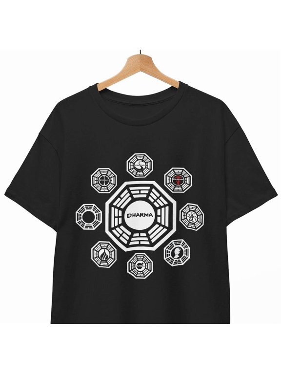 Reprint Rare Dharma Initiative T-Shirt swan From Lost Brand tv series coolness Unisex Tee