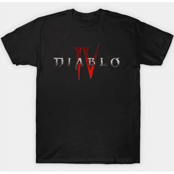 Reprint Rare Diablo 4 video game t-shirt