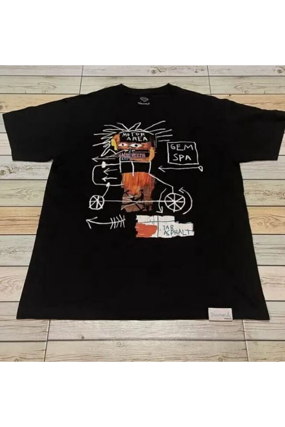 Reprint Rare Diamond Supply x JeanMichel Basquiat Streetwear Art Shirt Men Women