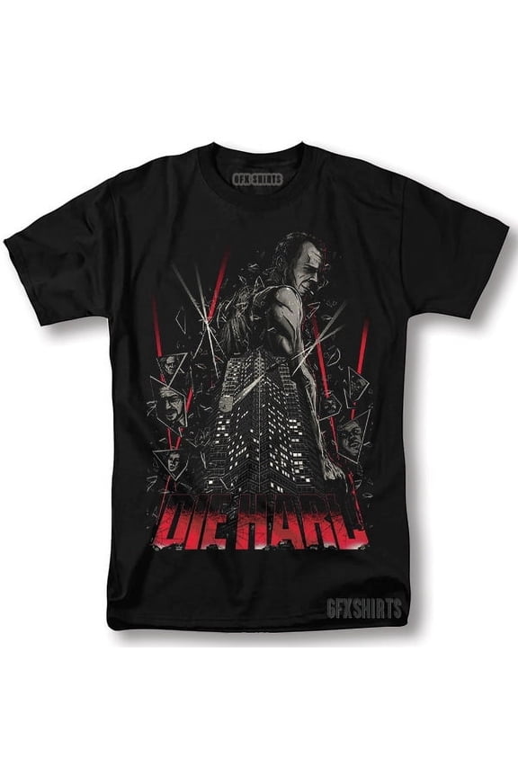 Reprint Rare Die Hard Shirt Graphic Movie Classic Retro Vntg Graphic Design T-Shirt