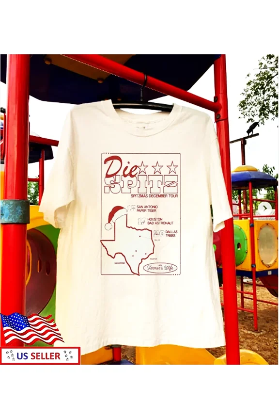 Reprint Rare Die Spitz Spitznas December Tour 2025 Texas Christmas T-Shirt SEG_185