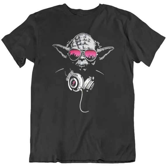 Reprint Rare Dj Yoda Star Retro Wars Music Funny T Shirt Tee Gift New