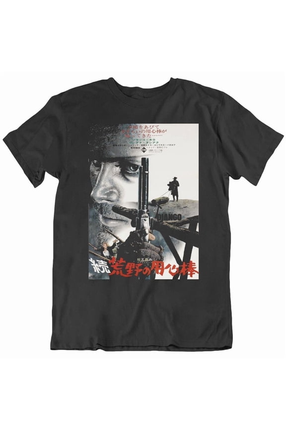 Reprint Rare Django Franco Nero Japanese Horror Movie Poster Fan T Shirt