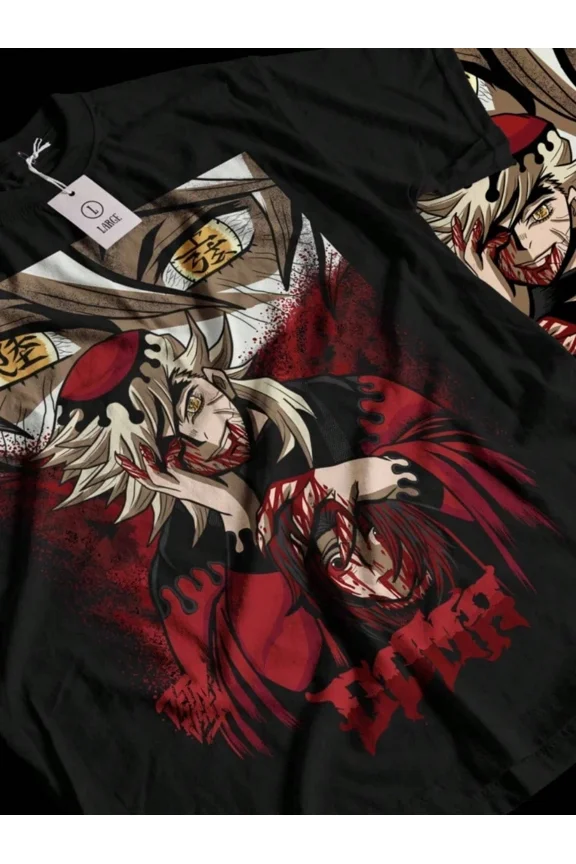 Reprint Rare Doma Kimetsu No Yaiba Tanjiro Anime Unisex T Shirt