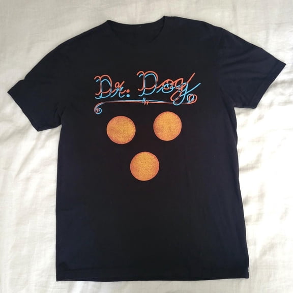 Reprint Rare Dr Dog Band Black 100% Cotton Full Size To 5XL T-Shirt Gift For Fan KK326