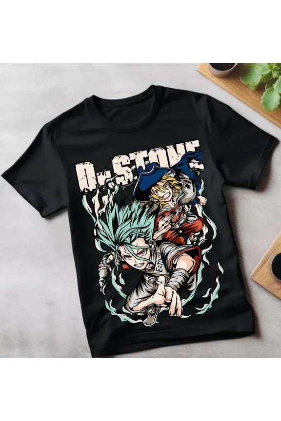 Reprint Rare Dr. Stone T-Shirt Senku Ishigami Ryusui Asagiri Seiyuu Vintage Shirt All Size
