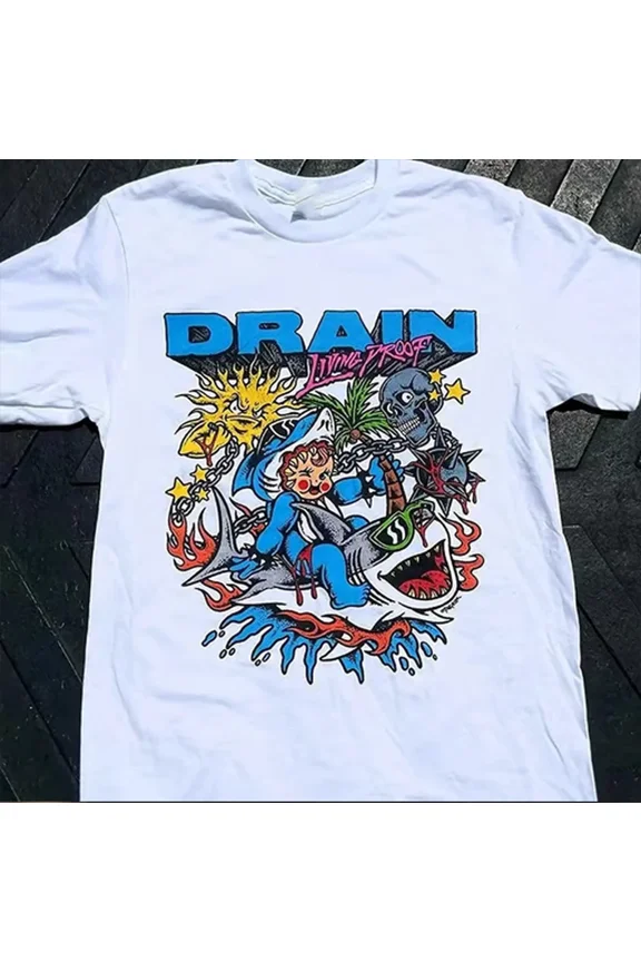Reprint Rare Drain Band Shirt Living Proof Music Unisex T-shirt Size S 5XL MR411