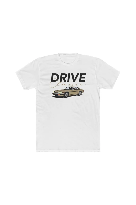 Reprint Rare Drive Classic Jaguar XJ-S Coupe T-Shirt- Men's