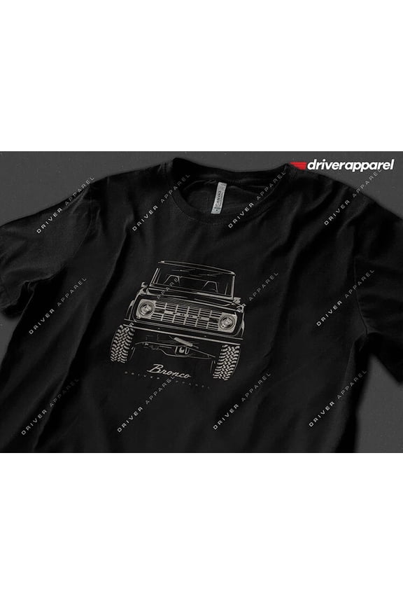 Reprint Rare Driver Apparel Vintage Ford Bronco t-Shirt Classic Retro 1966 60s Bronco