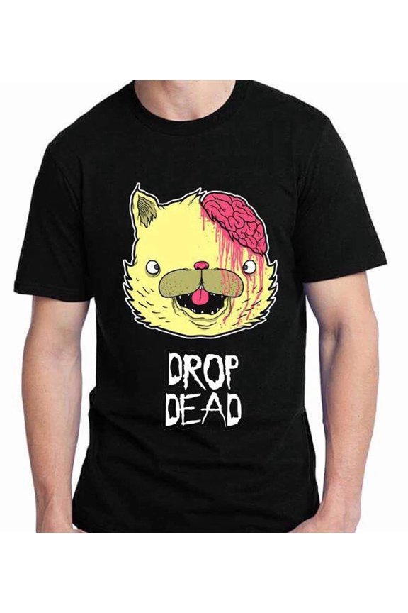 Reprint Rare Dropdead band T-shirt Black Short Sleeve All Sizes S to 345XL XZ391