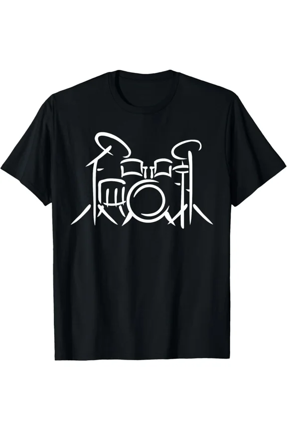 Reprint Rare Drums Set T-Shirt Musician Drum Kit Tee S-4XL Best Price Buy Now Deal