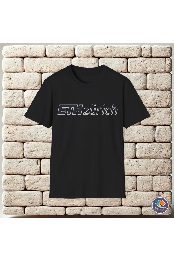 Reprint Rare ETH Zurich Emblem Logo Unisex T-Shirt