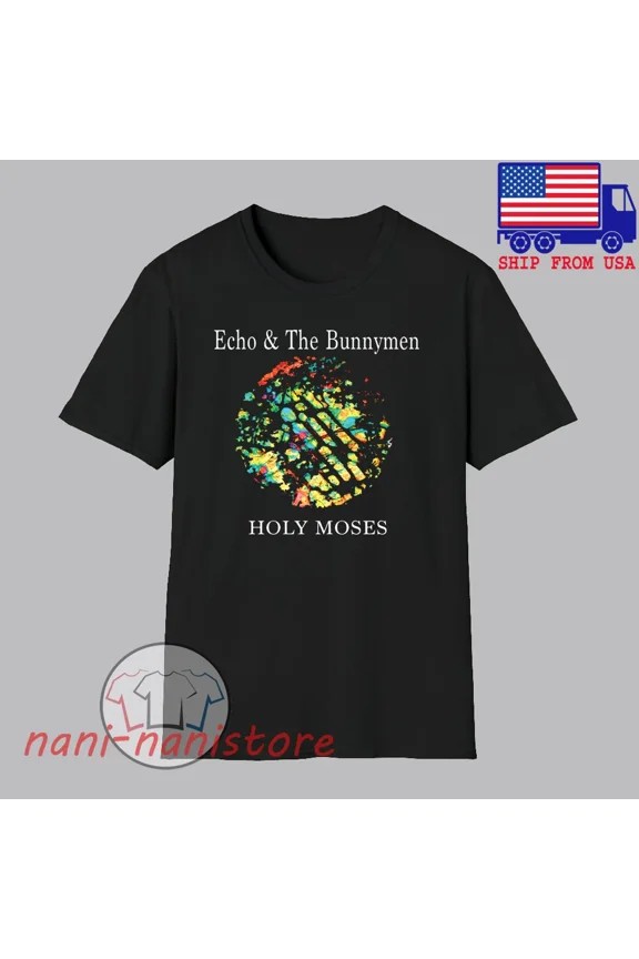 Reprint Rare Echo & Bunnymen Men's Black Size S-5XL