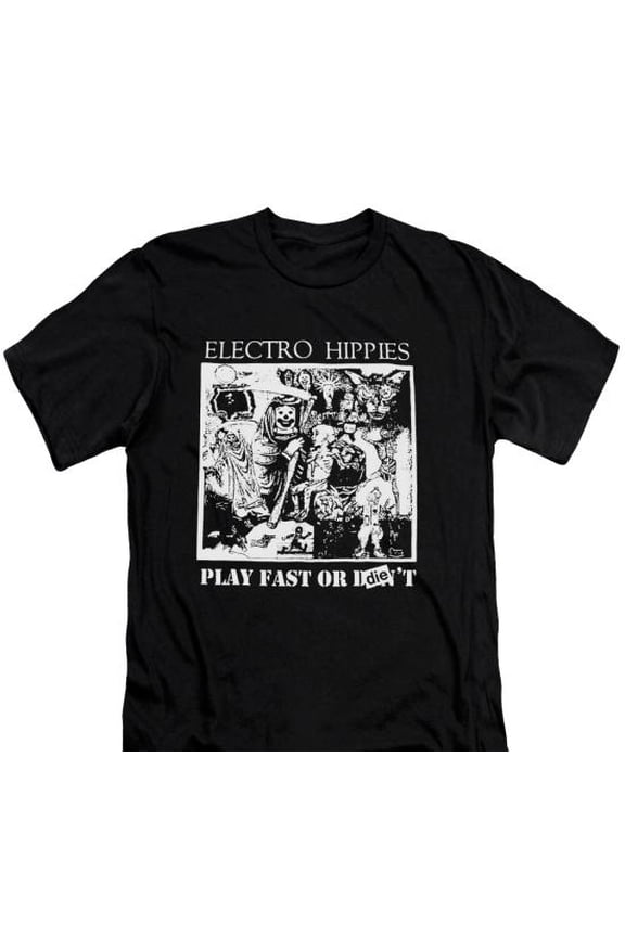 Reprint Rare Electro Hippies Shirt Gothic Deathrock Goth Post Punk Music Unisex Tee