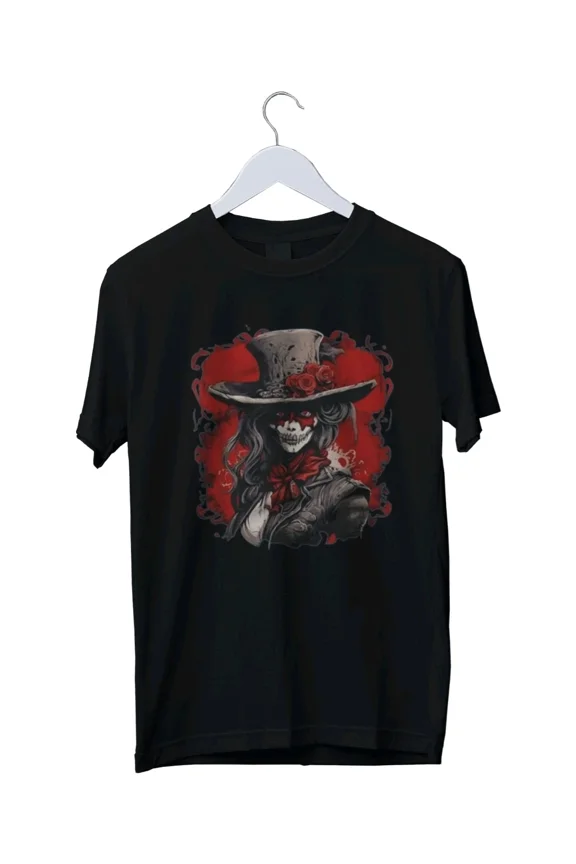 Reprint Rare Emo Steampunk Zombie T-shirt Graphic Print T-Shirt S M L XL 2 3 4 XL