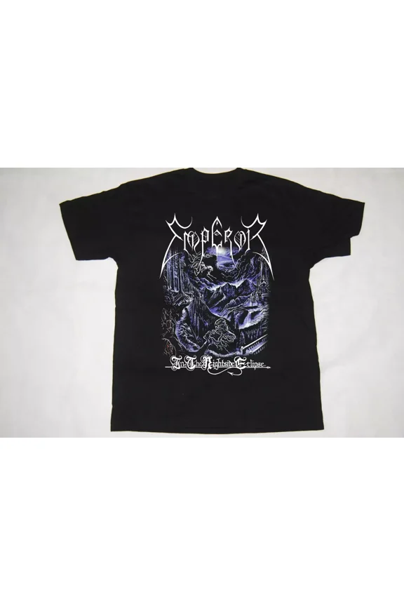 Reprint Rare Emperor Band Black T-Shirt Cotton Unisex