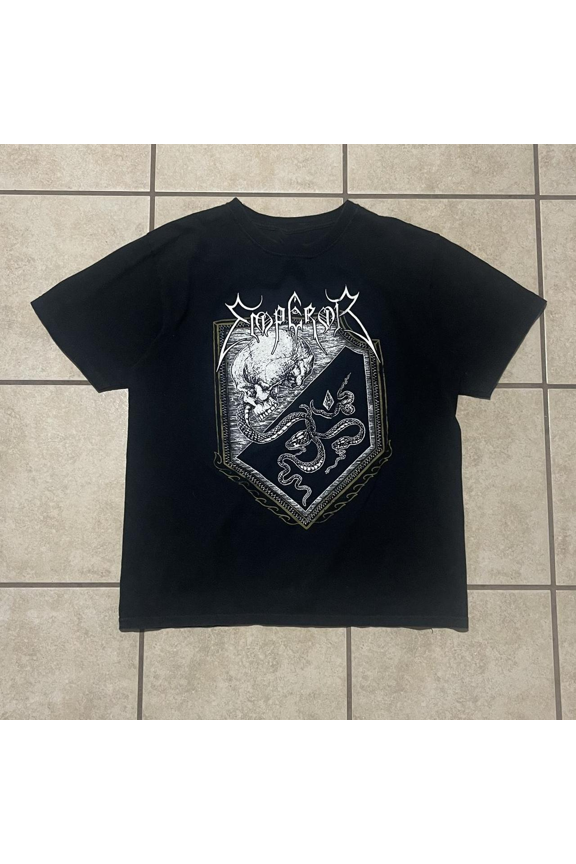 Reprint Rare Emperor Band Gift For Fans Black T-Shirt Cotton All Size 7D1626