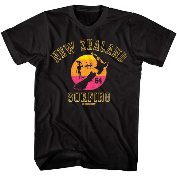 Reprint Rare Endless Summer Perfect Wave New Zealand Men's T Shirt