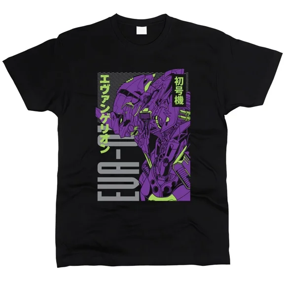 Reprint Rare Evangelion Anime Men T-Shirt