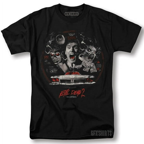 Reprint Rare Evil Dead Shirt Horror Movie Vintage Graphic Design T-Shirt