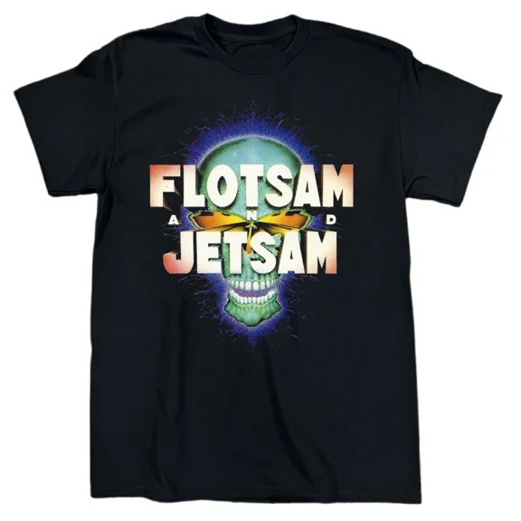 Reprint Rare FLOTSAM AND JETSAM - WHEN THE STORM COMES DOWN Cotton Black T Shirt AG575