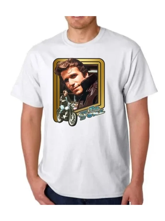 Reprint Rare FONZIE THE FONZ T-SHIRT TEE HAPPY DAYS RETRO TV