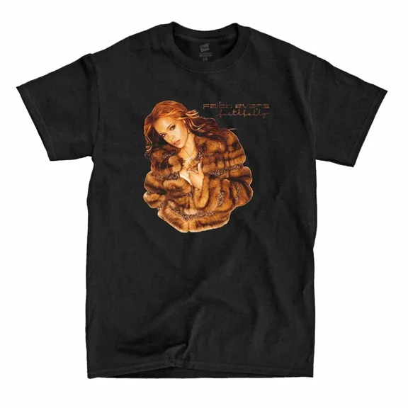 Reprint Rare Faith Evans - Black Shirt - Ships Fast! High Quality!