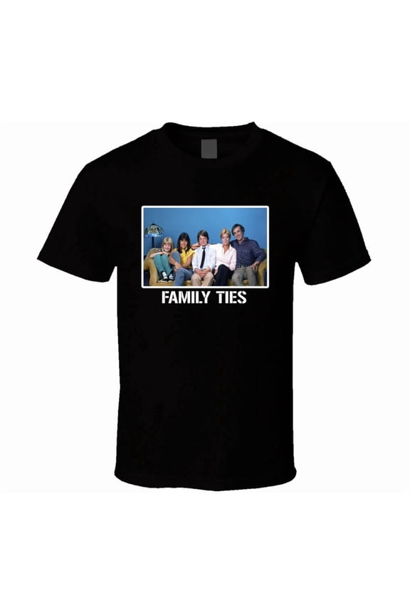 Reprint Rare Family Ties Cast 80s Retro Tv Show T Shirt