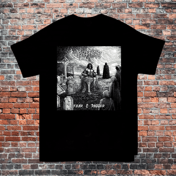 Reprint Rare Fear & Dagger Album Paleface Swiss Band T Shirt Full Size S-5XL