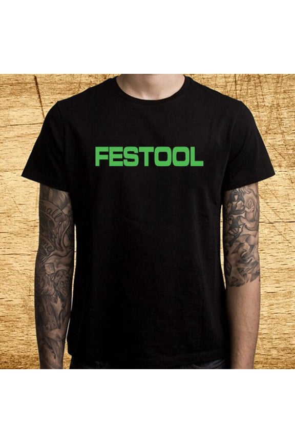 Reprint Rare Festool Tools Men's Black T-Shirt Size S-5XL