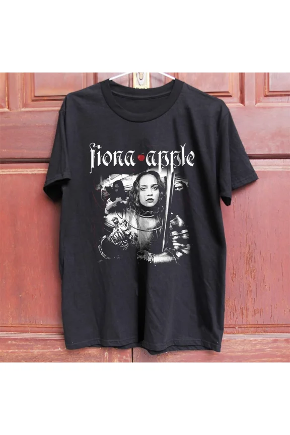 Reprint Rare Fiona Apple Heavy Cotton Black Unisex Black Cotton T-shirt S-5XL