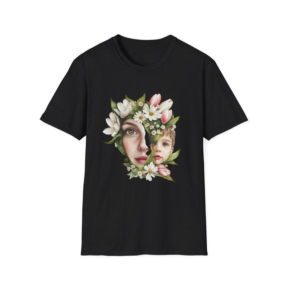 Reprint Rare Floral Portrait T-Shirt, Unisex Tee, Mother's Day Gift, Art Shirt, Nature Lover