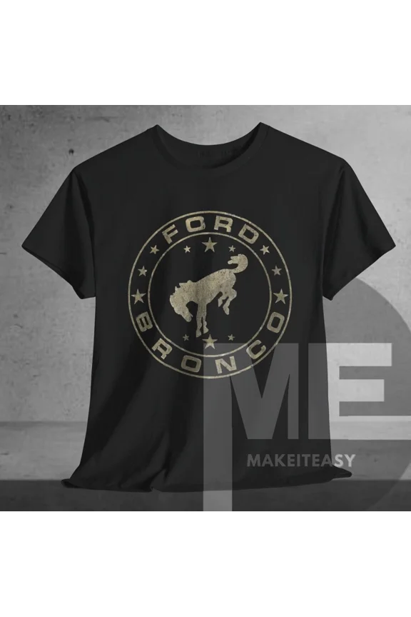 Reprint Rare Ford Bronco Truck Logo Emblem T-shirt Tee Fan Gift