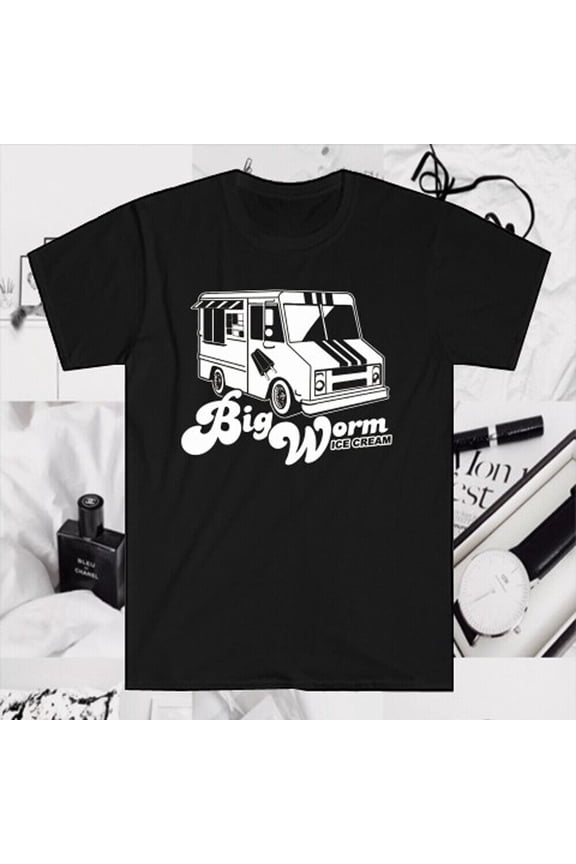 Reprint Rare Friday Movie DVD Big Worm Ice Cream Men's Black T-Shirt Size S to 5XL
