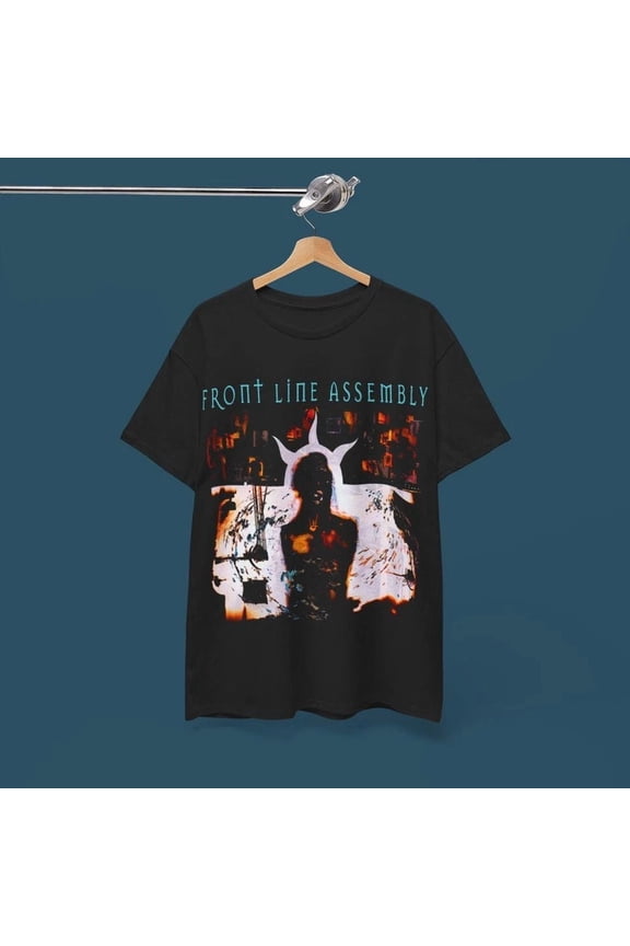 Reprint Rare Front Line Assembly tshirt rock shirt,Unisex tee