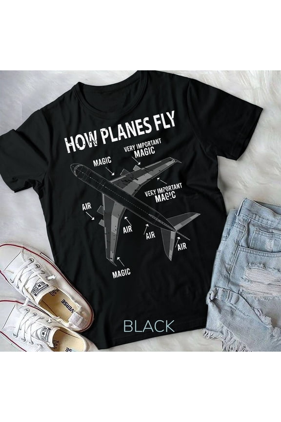 Reprint Rare Funny Aviation Airplane Gift Pilot T-Shirt Unisex T-shirt