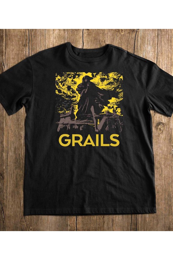 Reprint Rare GRAILS T Shirt Unisex Rock, Dark Experimental Instumental, Gothic, Suspense