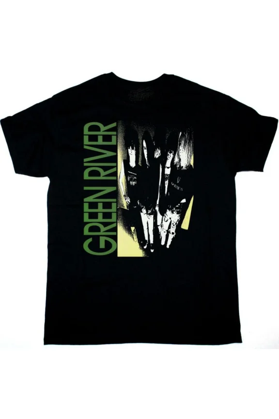 Reprint Rare GREEN RIVER Band Heavy Cotton Black S-5XL Unisex Shirt