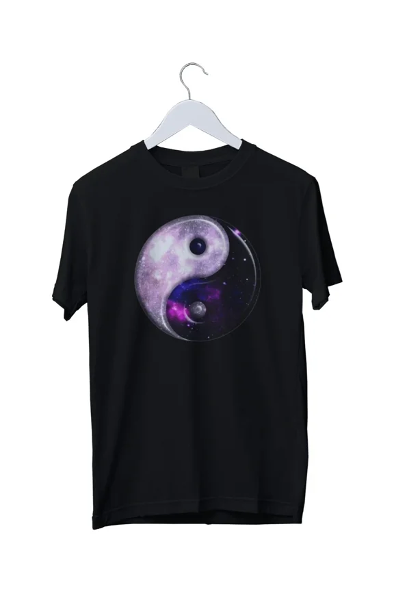 Reprint Rare Galaxy Yin Yang Spiritual Stars Planets Space T-Shirt - Mens S M L XL 2 3 4 XL