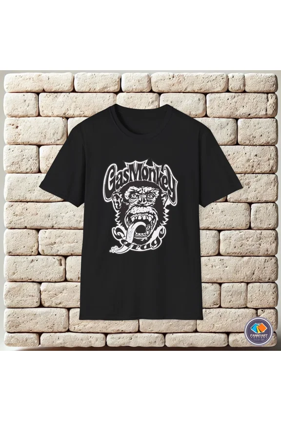 Reprint Rare Gas Monkey Garage Logo Unisex T-Shirt
